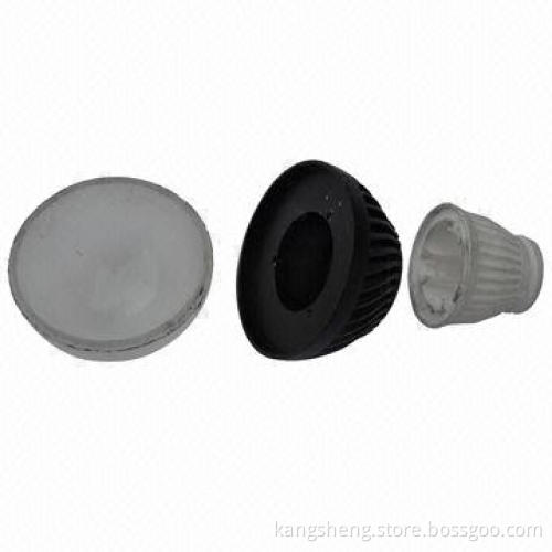 LED floodlight housing, die casting, CNC machined, LED lamp heat sink, surface anodized, colors